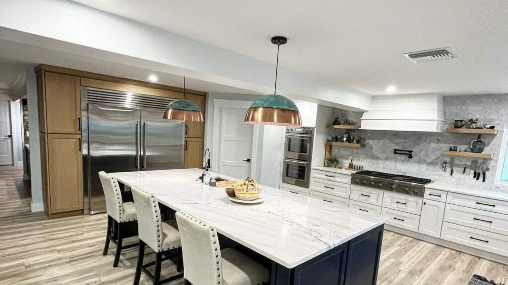 Before and after kitchen renovation in Braden River Lakes, Bradenton